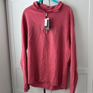 NWT Van Heusen Men’s Quarter-Zip Pullover - Dusty Rose